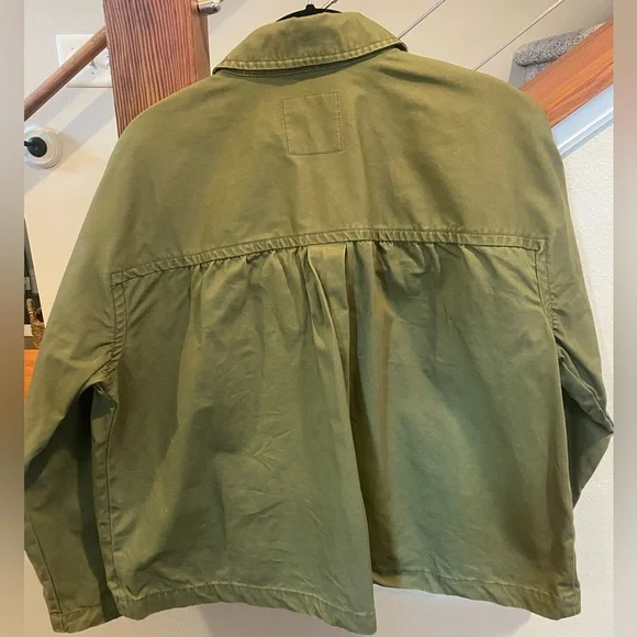 Madewell Baylow Cropped Chore Jacket, Size M - Picture 4 of 5